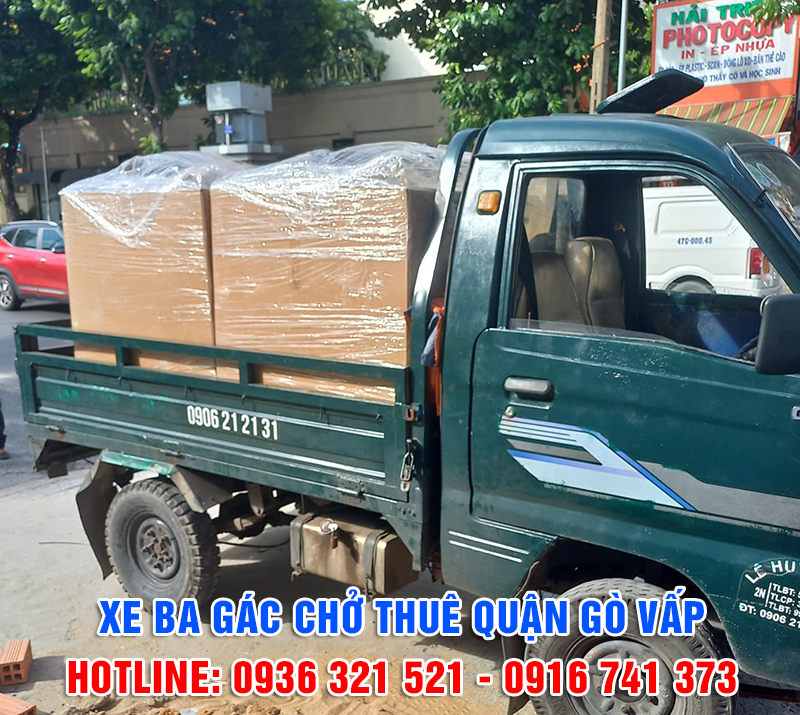 Xe ba gác chở thuê quận Gò Vấp | Nhanh chóng – Giá rẻ – Pv 24/7