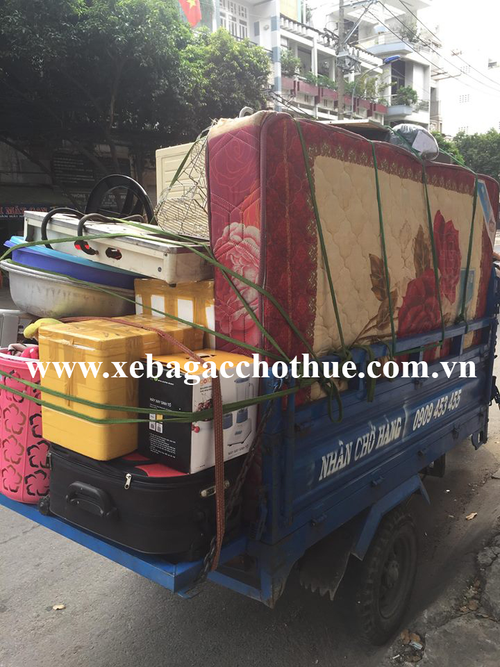 Dịch vụ xe ba gác chở thuê quận 3 giá tốt