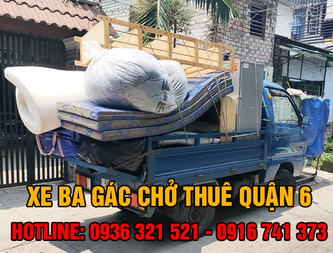Dịch Vụ Xe Ba Gác Chở Thuê Quận 6 – Gọi Nhanh, Có Mặt Ngay!