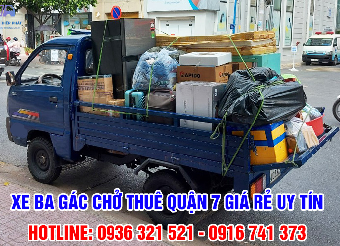 Thuê Dịch Vụ Xe Ba Gác Chở Hàng Quận 7 Giá Tốt Có Ngay