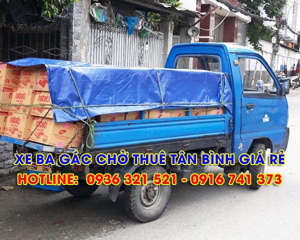 Xe ba gác chở hàng thuê giá rẻ tại quận Tân Bình TPHCM