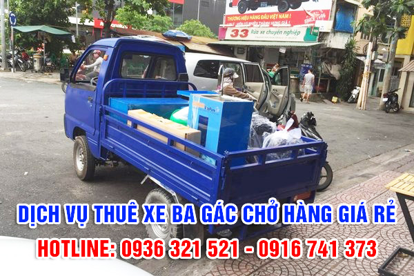  Gọi xe ba gác chở thuê TPHCM (Sài Gòn) giá rẻ, chuyên nghiệp, uy tín