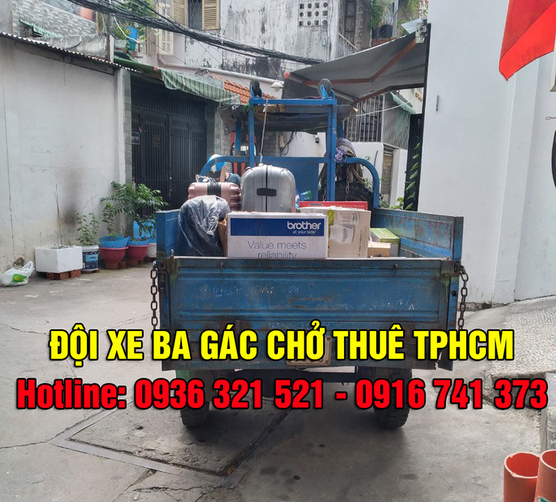 Dịch vụ xe ba gác chở hàng thuê GIÁ RẺ - UY TÍN tại quận Phú Nhuận